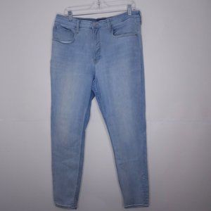 Free Assembly High Rise Jegging Stretchy Skinny Jeans Blue Plus sz 18